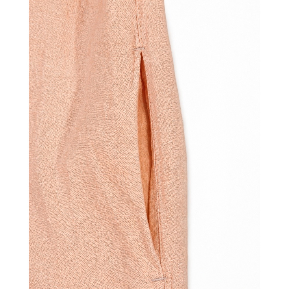 C&C California Peach Button-Front Midi Shirt Dress - Picture 8 of 11